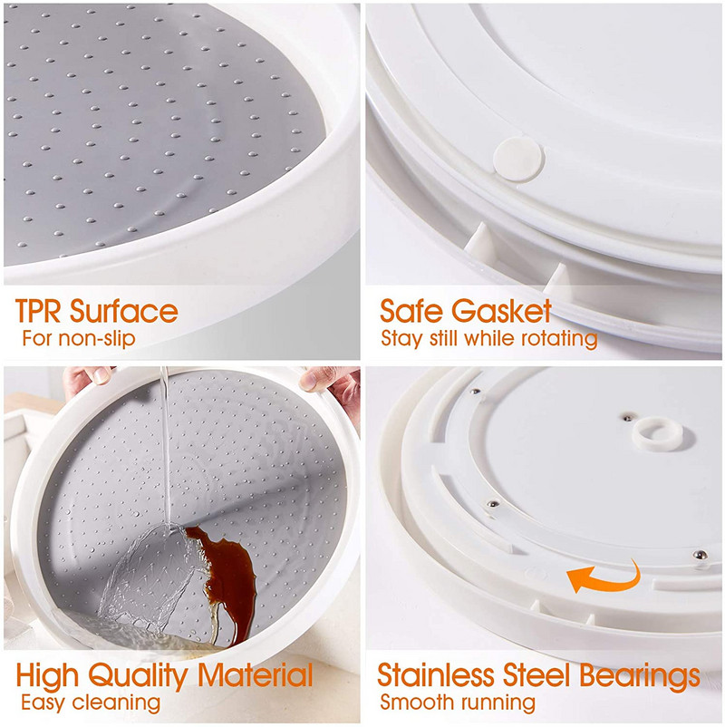 360 fokban forgatható tároló állvány 2 szintes fűszerezés kerek polcos fűszertartó konyhai tároló rendszerező tálca konyhai kiegészítők