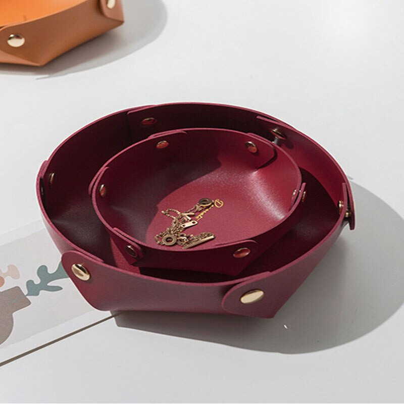 Nauja Nordic Ins odinė stalinio kompiuterio laikymo dėžutė, raktų durelės, kosmetiniai papuošalai, prieangis, įvairių daiktų laikymo dėžutė, įvairių daiktų laikymo dėklas