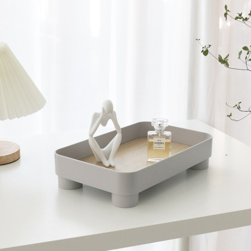 Nordic Style Art Tárolótálca Veranda nappali rendszerező Tálca Díszek Csésze Parfümök Kis tárgyak Asztali dekorációs tálcák