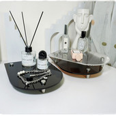 Akrilna ladica Ukrasna ladica Organizator za pohranu Pladanj za parfeme i kozmetiku Tanjuri za uređenje doma Višenamjenski ukras za stalak za pohranu