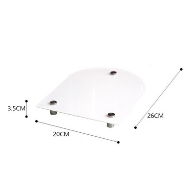 Akrilna ladica Ukrasna ladica Organizator za pohranu Pladanj za parfeme i kozmetiku Tanjuri za uređenje doma Višenamjenski ukras za stalak za pohranu