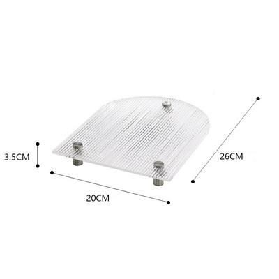 Akrilna ladica Ukrasna ladica Organizator za pohranu Pladanj za parfeme i kozmetiku Tanjuri za uređenje doma Višenamjenski ukras za stalak za pohranu