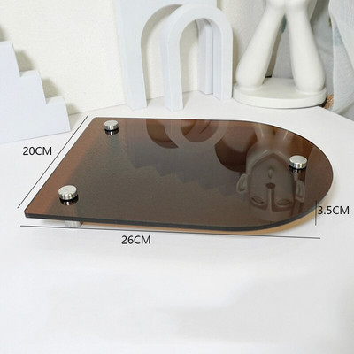 Akrilna ladica Ukrasna ladica Organizator za pohranu Pladanj za parfeme i kozmetiku Tanjuri za uređenje doma Višenamjenski ukras za stalak za pohranu