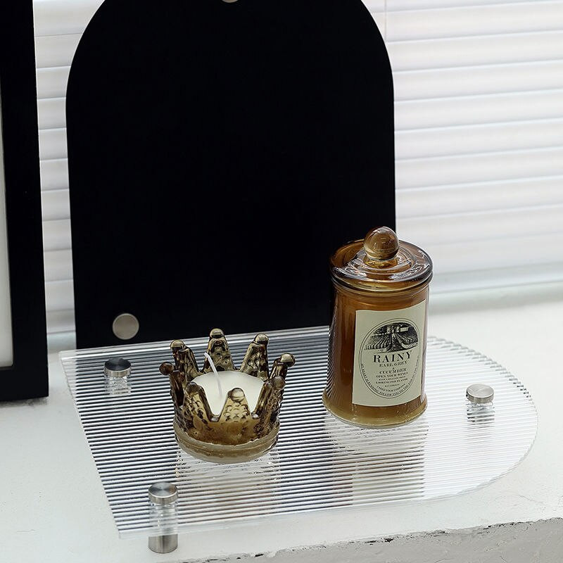 Akrilna ladica Ukrasna ladica Organizator za pohranu Pladanj za parfeme i kozmetiku Tanjuri za uređenje doma Višenamjenski ukras za stalak za pohranu