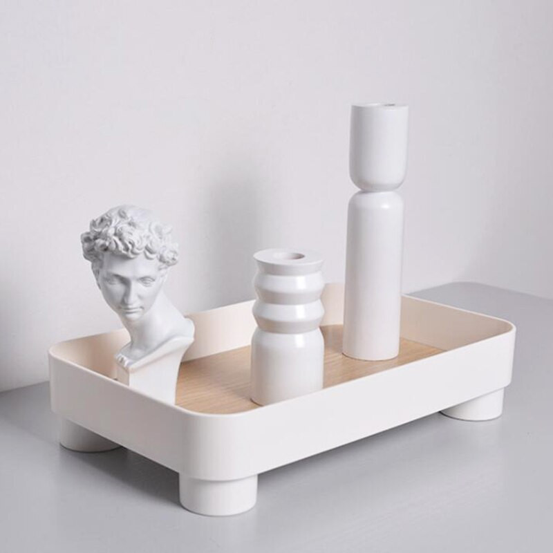 Dekoratívny organizér na tácky, úložný box, bytové dekorácie, úložný box, držiak na parfumy, držiak na sviečky, stojan na make-up, kozmetické šperky, jedlo, káva