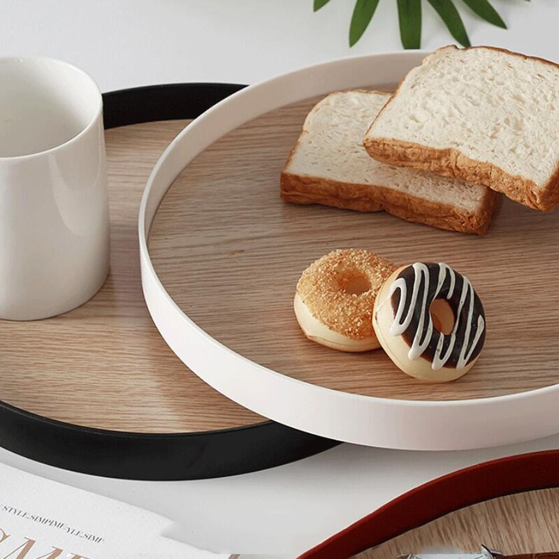 Medinis padėklas žvakidės laikymo padėklas dekoravimo organizatoriui Namų dekoras Dekoratyvinis padėklas Papuošalai Rodyti maisto lėkštes konteineris