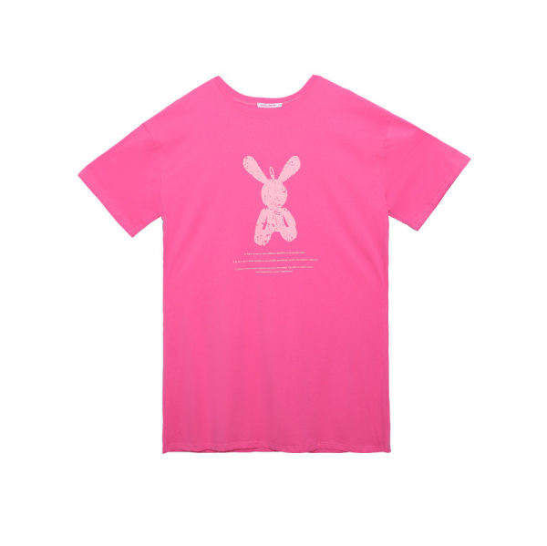 Ženska spavaćica sa ovalnim izrezom i aplikacijom za trudnice