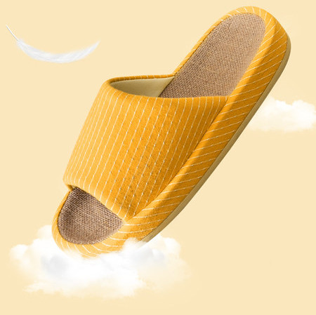 Papuci de casa de dama model nou cu talpa plata