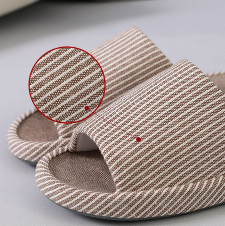 Dryžuotos rudens-žiemos šlepetės