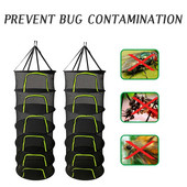 Sluoksniai Žolelių džiovinimo tinklelis Pakabinamas krepšelis Sulankstomas sausas stovas Žolelių džiovinimo tinklas Džiovinimo maišelis Tinklelis gėlėms pumpurams Augalams Organizatorius