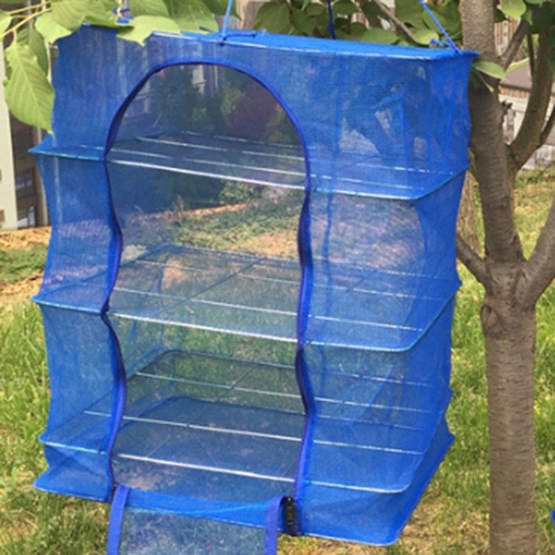 Karštas 1 vnt. sulankstomas 4 sluoksnių džiovinimo stovas daržovių žuvies patiekalams tinklinis pakabinamas džiovinimo tinklelis pakabinamas natūralus būdas džiovinti maistą