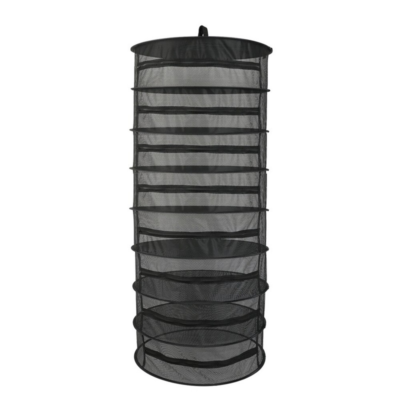 6/8 Žolelių džiovinimo sulankstomas žvejybos tinklas su užtrauktukais Žolelių džiovintuvas tinklelis Džiovinimo stovo maišelio tinklelis žolelėms Gėlės pumpurai Augalai