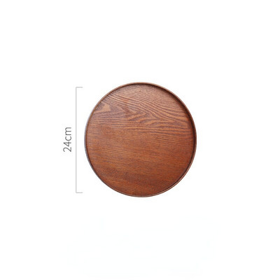 Ümmargused puidust serveerimisalused Teetoidud Puuvilja Serveerimisnõud Vesi Joogivaagen Teetoidu serveerimisalused 21cm/24cm/27cm/30cm/33cm