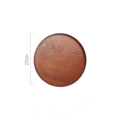 Ümmargused puidust serveerimisalused Teetoidud Puuvilja Serveerimisnõud Vesi Joogivaagen Teetoidu serveerimisalused 21cm/24cm/27cm/30cm/33cm