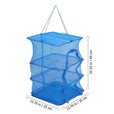 1db Vegetable Fish Összecsukható szárítóháló Függesztett hálós szárító Hálós szárító Szárítóketrec Nylon halháló Gyümölcs Zöldségháló Otthoni kellékek