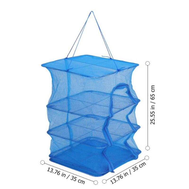 1db Vegetable Fish Összecsukható szárítóháló Függesztett hálós szárító Hálós szárító Szárítóketrec Nylon halháló Gyümölcs Zöldségháló Otthoni kellékek