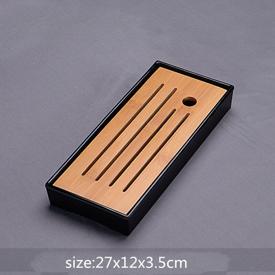 WSHYUFEI Kinijos bambuko padėklas arbatos padėklas vaisių patiekalas Drenažas Vandens laikymas Stalas Arbata Arbatos ceremonijos etiketas Arbata Priedai