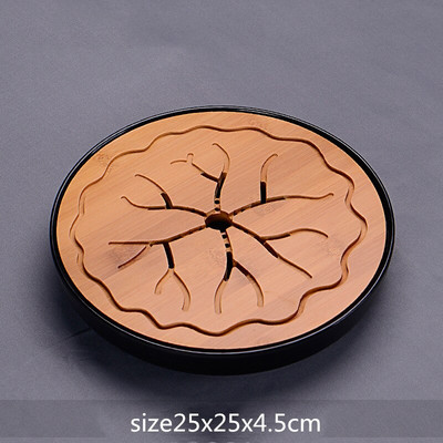 WSHYUFEI Kinijos bambuko padėklas arbatos padėklas vaisių patiekalas Drenažas Vandens laikymas Stalas Arbata Arbatos ceremonijos etiketas Arbata Priedai