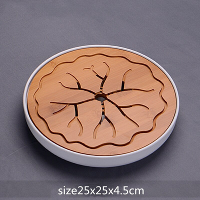 WSHYUFEI Kinijos bambuko padėklas arbatos padėklas vaisių patiekalas Drenažas Vandens laikymas Stalas Arbata Arbatos ceremonijos etiketas Arbata Priedai