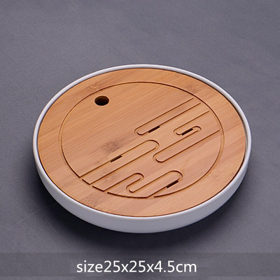 WSHYUFEI Kinijos bambuko padėklas arbatos padėklas vaisių patiekalas Drenažas Vandens laikymas Stalas Arbata Arbatos ceremonijos etiketas Arbata Priedai