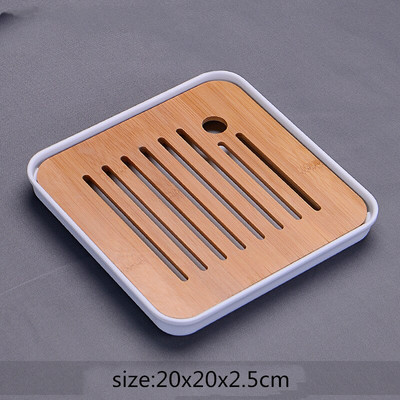 WSHYUFEI Kinijos bambuko padėklas arbatos padėklas vaisių patiekalas Drenažas Vandens laikymas Stalas Arbata Arbatos ceremonijos etiketas Arbata Priedai