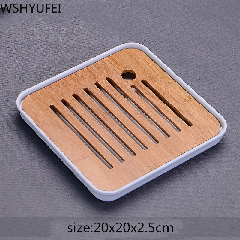 WSHYUFEI Kinijos bambuko padėklas arbatos padėklas vaisių patiekalas Drenažas Vandens laikymas Stalas Arbata Arbatos ceremonijos etiketas Arbata Priedai