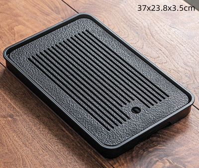 37x23.8x3.5cm Лека луксозна табла за маса за чай Висококачествена китайска табла за чай Чаен сервиз Дъска за съхранение на дренажна вода Чаена дъска