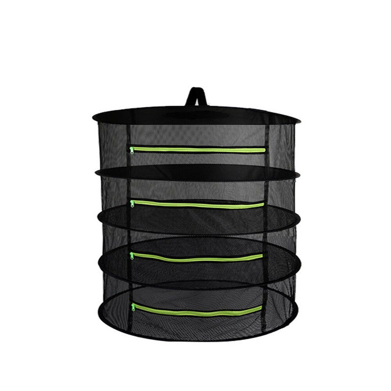 Coș suspendat 4/6/8 straturi cu fermoar Raft pliabil pentru uscat, plasă de uscare pentru ierburi, plasă pentru ierburi, flori, muguri, plante