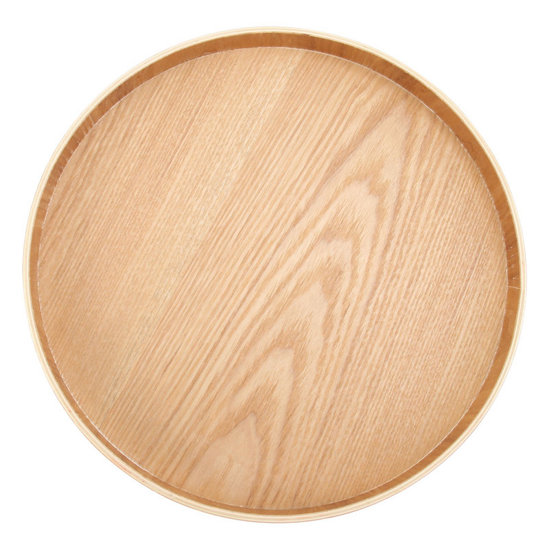 1 tk ümmargune puuviljaalus täispuidust tassialus teelaua suupistealus (palgi värvi)