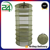 Sklopiva mreža Mreža za sušenje bilja 4/6 slojeva Ribarska mreža od tkanine Viseća košara Vreća za sušenje bilja Mrežasta sušilica za bilje Cvijeće Biljke Pupoljci