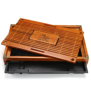 Дървена табла за чай Кунгфу подноси за чай 43X27X5.5CM Китайски инструменти за чайна