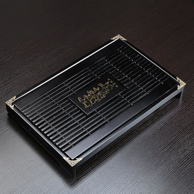 Medinis arbatos padėklas Kungfu arbatos padėklai 43X27X5.5CM Kinijos arbatos įrankiai