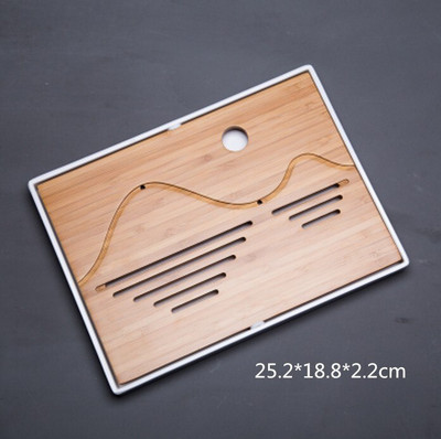 Kung Fu set za čaj od prirodnog drveta od bambusa, pravokutni tradicionalni stol za čajanu od bambusa Alati za kinesku čajanu