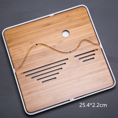 Kung Fu set za čaj od prirodnog drveta od bambusa, pravokutni tradicionalni stol za čajanu od bambusa Alati za kinesku čajanu