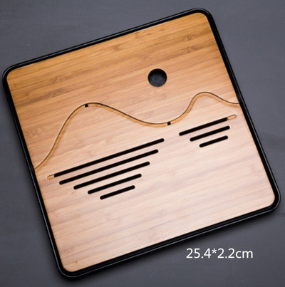 Kung Fu set za čaj od prirodnog drveta od bambusa, pravokutni tradicionalni stol za čajanu od bambusa Alati za kinesku čajanu