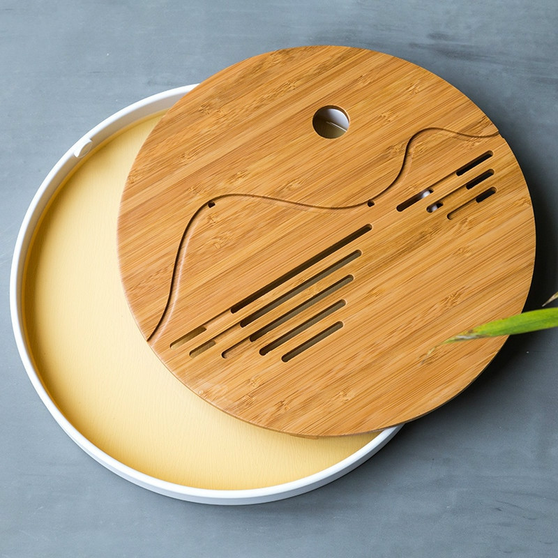 Kung Fu set za čaj od prirodnog drveta od bambusa, pravokutni tradicionalni stol za čajanu od bambusa Alati za kinesku čajanu