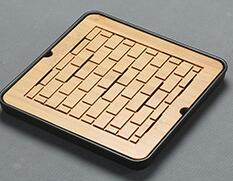 1PC Бамбукова тава за чай Дренаж за съхранение на вода Kung Fu Чаен сервиз Стайна дъска Маса Китайска чайна чаша Инструменти за церемония Сервиз за чай MF 027