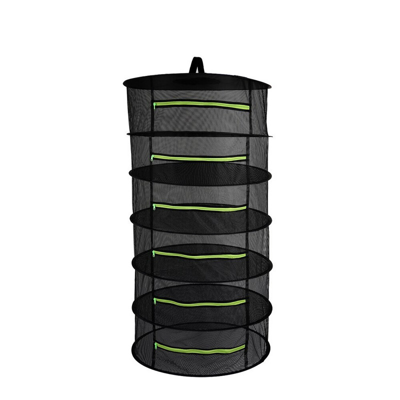 6/8 kihti tõmblukuga Ürtide kuivrest Kokkupandav rippuv kuivatusvõrk Võrgustikku kuivati kott maitsetaimede jaoks Lilled Pungad Taimed Köögiviljad Kala