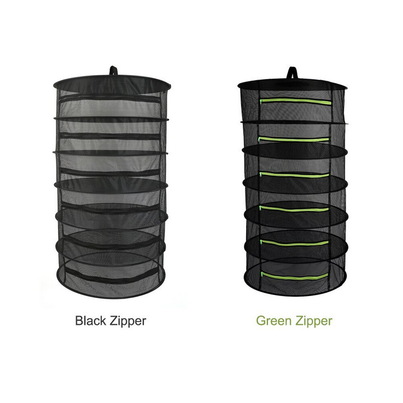 6/8 kihti tõmblukuga Ürtide kuivrest Kokkupandav rippuv kuivatusvõrk Võrgustikku kuivati kott maitsetaimede jaoks Lilled Pungad Taimed Köögiviljad Kala