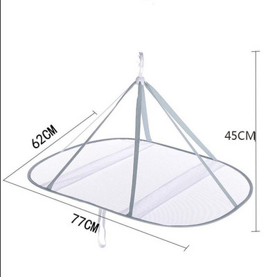 Rožinis džiovinimo tinklelis pakabinamas drabužių krepšelis, atsparus vėjui, kvėpuojantis daugiasluoksnis stačiakampis plokščias džiovinimo tinklelis, kojinės, megztiniai, džiovinimo lentyna