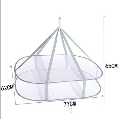 Rožinis džiovinimo tinklelis pakabinamas drabužių krepšelis, atsparus vėjui, kvėpuojantis daugiasluoksnis stačiakampis plokščias džiovinimo tinklelis, kojinės, megztiniai, džiovinimo lentyna