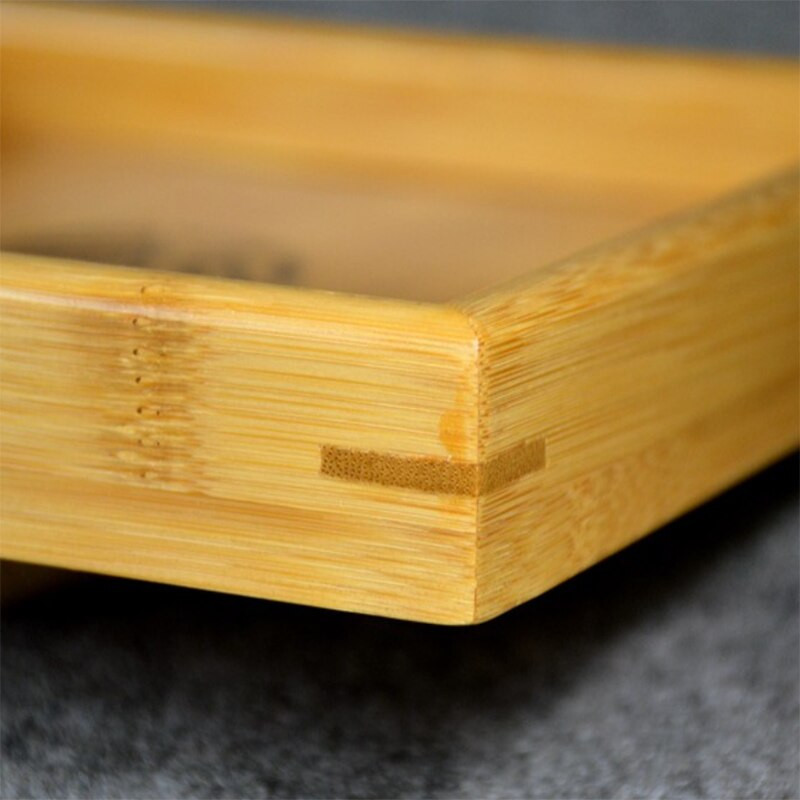 Естествен кунг-фу Бамбуков поднос за чай + лъжица + нож Комплект дъски за чай пуер за показване на da hong pao Инструменти за чаена церемония Аксесоари