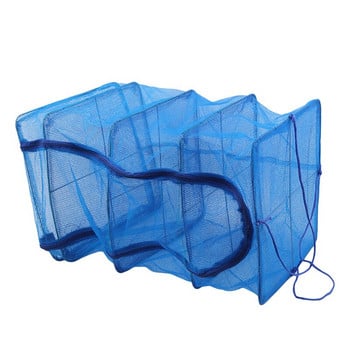 Сгъваема 4-слойна мрежа за сушене Мрежа за риба Поставка за сушене Окачване на зеленчукова риба Мрежа за сушилня 35 * 35 * 65 см PE закачалка Мрежа за риба
