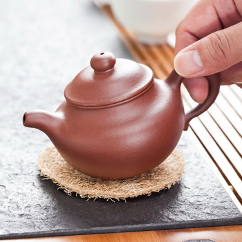 Подложка за подложка за чайник Естествени влакна от луфа, абсорбиращи вода Чаша за чай Подложка Чаена посуда Творчески комплект за чай Kung Fu Аксесоари за церемония Начало 3 БР.