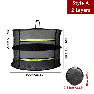 Layers szárítóháló gyógynövényekhez Függesztékes kosár, száraz gyógynövény halszárító szárító fehérnemű mosókosár rendező háló