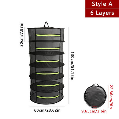 Layers szárítóháló gyógynövényekhez Függesztékes kosár, száraz gyógynövény halszárító szárító fehérnemű mosókosár rendező háló