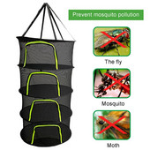 4-слойна висяща мрежа за сушене на растения, херметичен цип, тел за сушене на растения за билки, зеленчуци и плодове, сушене на засаждане, палатки