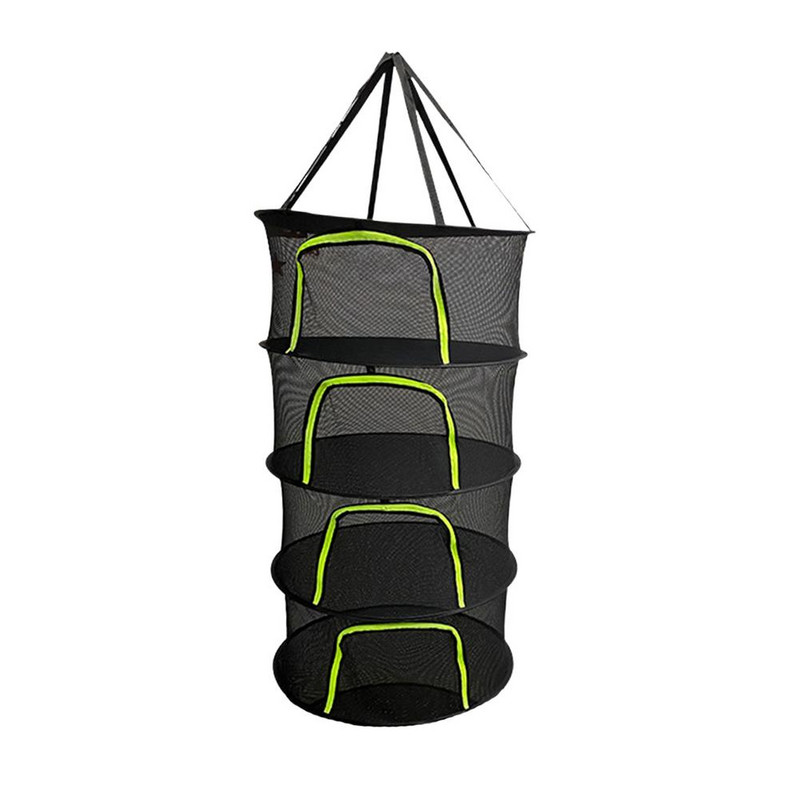 4-слойна висяща мрежа за сушене на растения, херметичен цип, тел за сушене на растения за билки, зеленчуци и плодове, сушене на засаждане, палатки