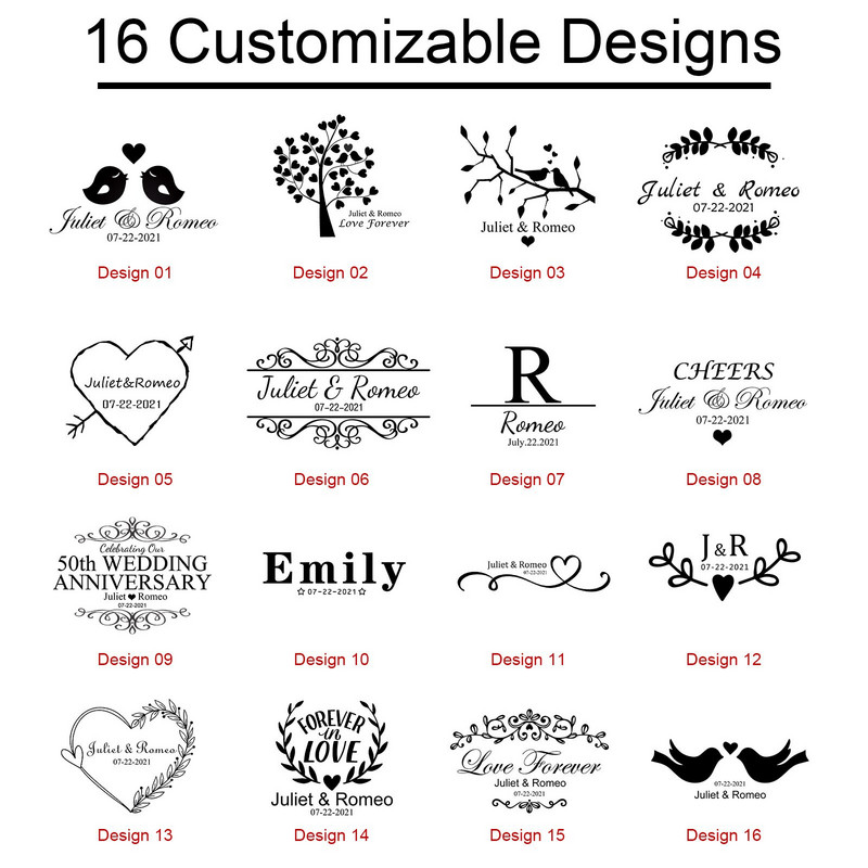 Testreszabható gravírozott szöveg/logó téglalap bambusz alátét Mini desszerttálca Személyre szabott ajándékok Asztali dekor szigetelt alátétek