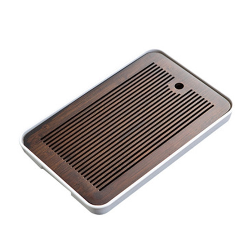 Kínai bambusz melamin kis teásasztal teáskészlet tálca Vízelvezető víztároló Kung Fu teáskészlet Háztartási egyszerű teástálca teás tenger